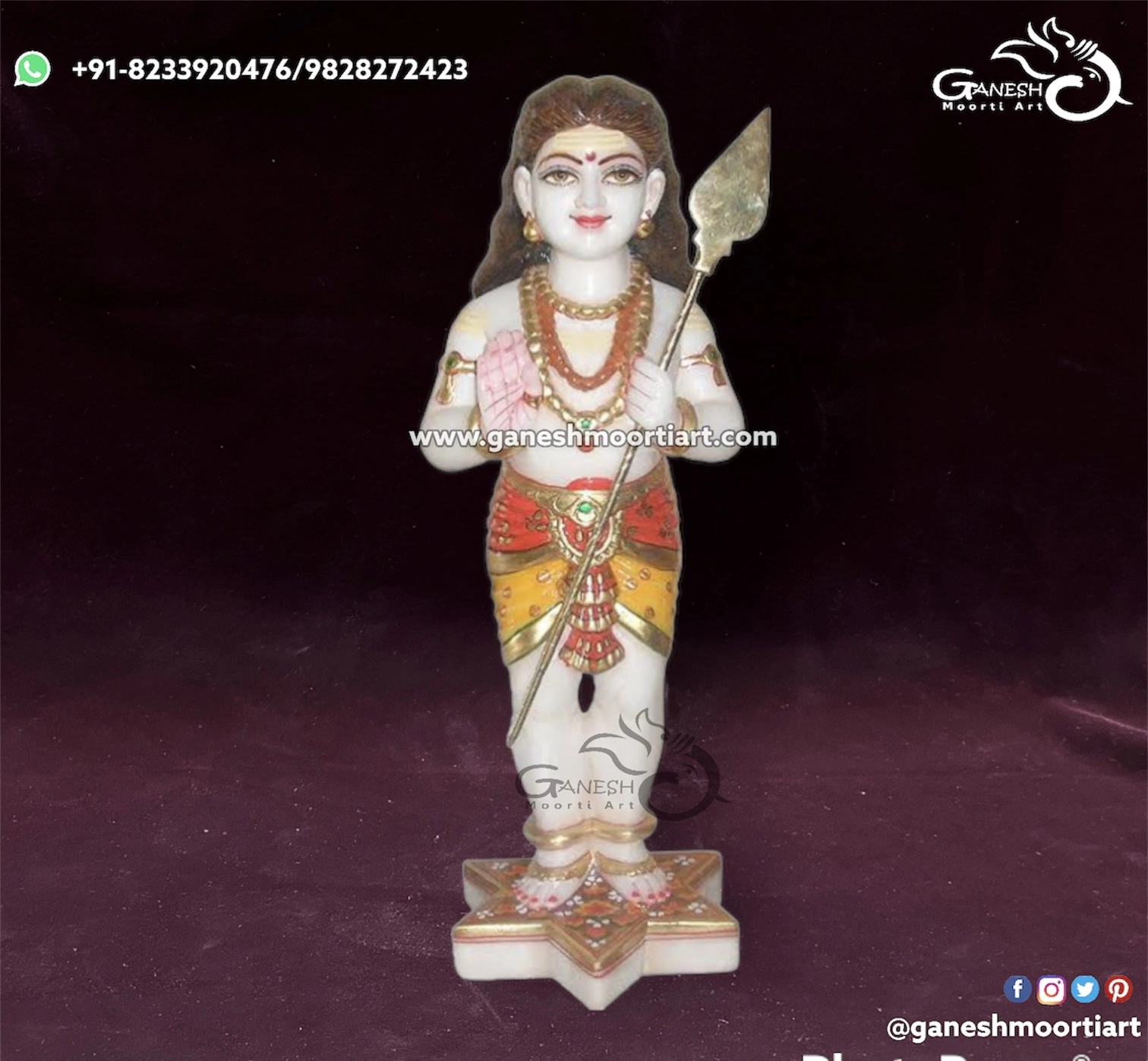 Buy Murugan Stone Statue