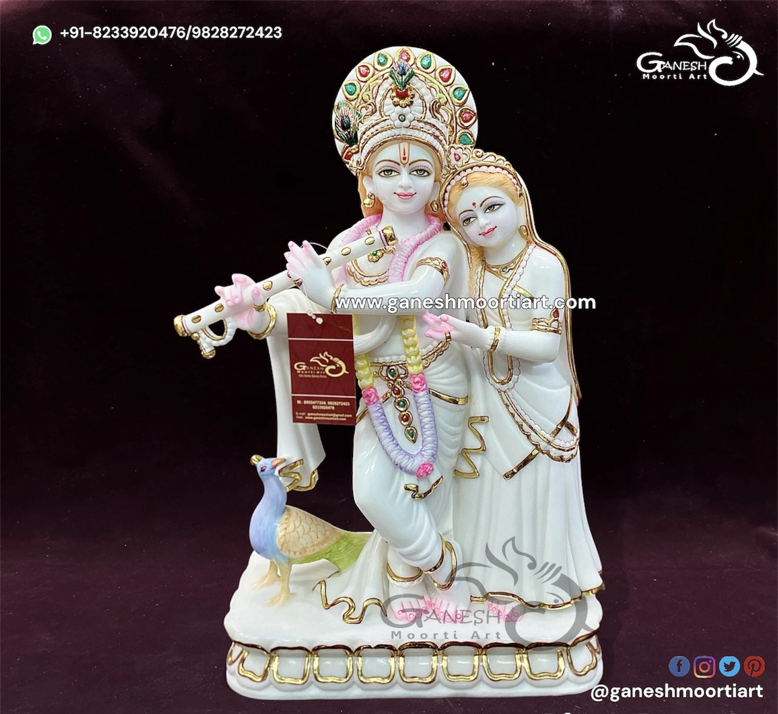 Buy Hindu Deities Radha Krishna Idols online 