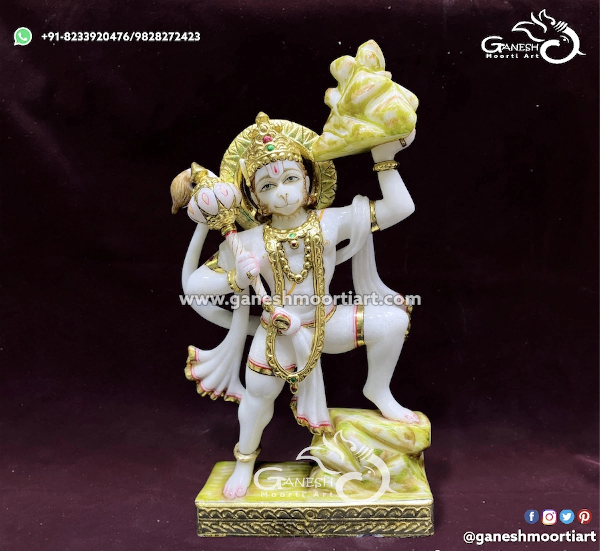 Hanuman Ji Marble Moorti