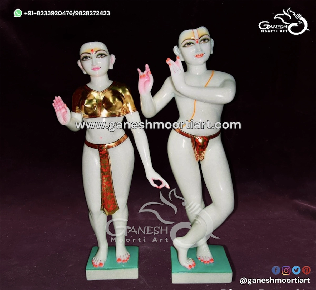 Iskcon Radha Krishna Murti maker