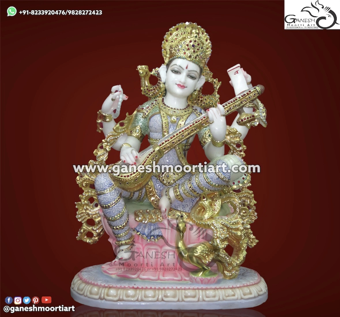 Buy Saraswati maa murti 