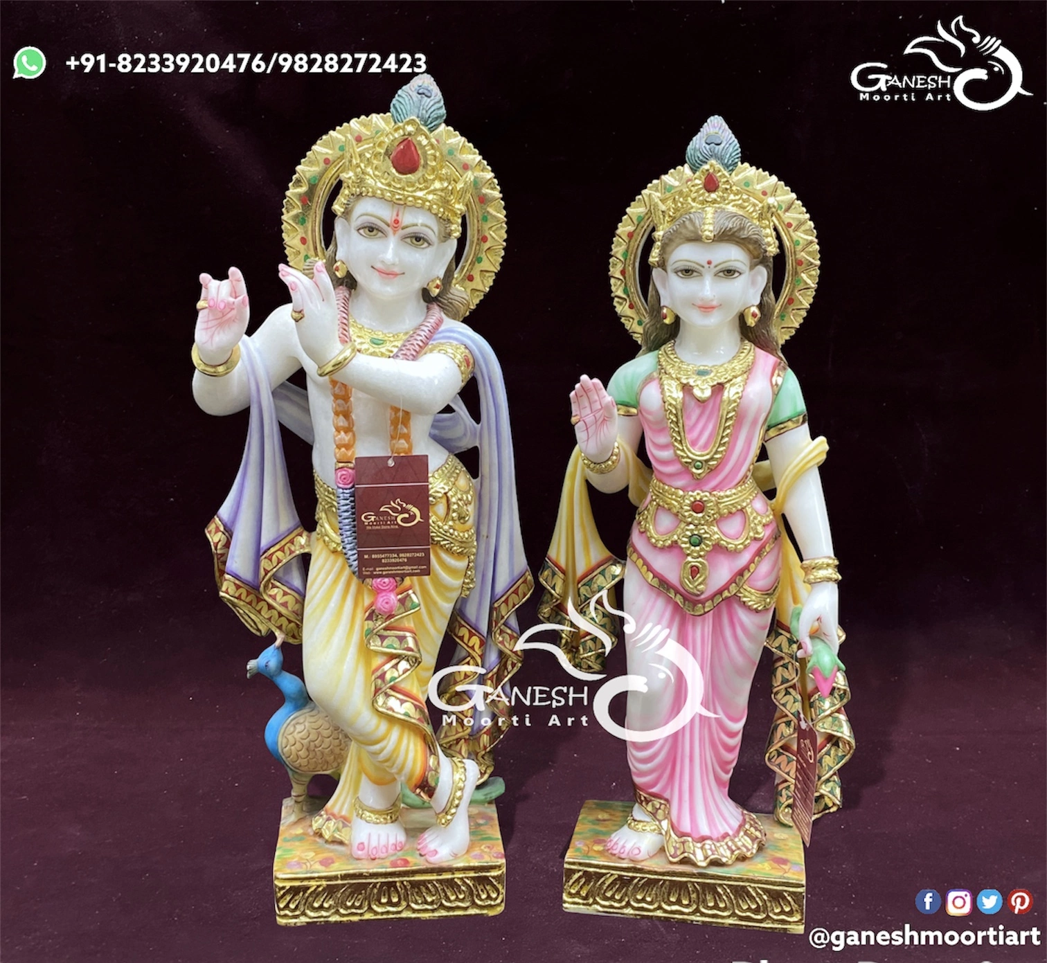 Buy Radha Krishna Idol At Home